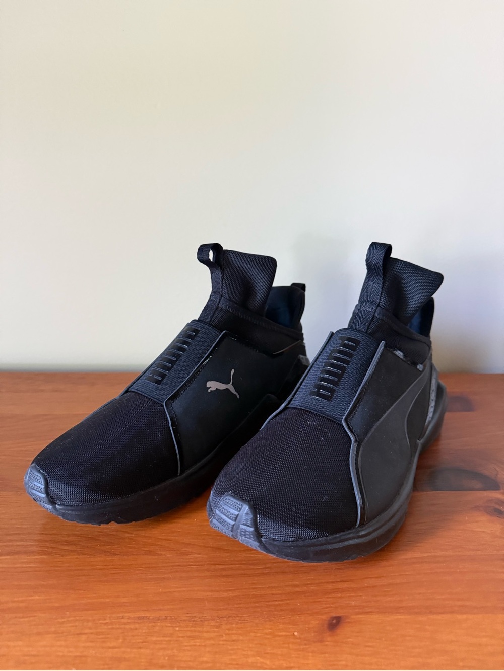 Puma Women’s Slip-On Athletic Sneakers in Black